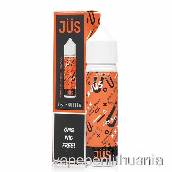 Obuolių Burbono Tabakas - Jus E-liquid - 60ml 3mg Vape Skystis